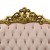 Θρόνος Μπαρόκ Baby Pink & Φύλλο Χρυσού ΜΚ-6438-throne ΜΚ-6438 