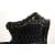 Μπερζέρα Μπαρόκ XXL Μασίφ Καρυδιά Χειροποίητη με Λάκα μαύρη & Μαύρο Βελούδο ΜΚ-6440-ARMCHAIR ΜΚ-6440 