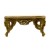 Σκαλιστό Μπαρόκ Τραπέζι Σαλονιού με Φύλλο Χρυσου-MK-3521 
