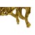 Σκαλιστό Μπαρόκ Τραπέζι Σαλονιού με Φύλλο Χρυσου-MK-3521 