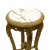 Τραπέζι με φύλλο χρυσού Λουί κενζ με λευκό μάρμαρο ΜΚ-3521-TABLE ΜΚ-3521 