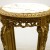 Τραπέζι με φύλλο χρυσού Λουί κενζ με λευκό μάρμαρο ΜΚ-3521-TABLE ΜΚ-3521 