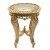 Πλαϊνό Τραπέζι χρυσό σκαλιστό με τζάμι Λουί Κένζ ΜΚ-3523-table ΜΚ-3523 