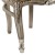 Πολυθρόνα Μπαρόκ με φύλλο ασημιού και ύφασμα μπέζ ΜΚ-6446-armchair ΜΚ-6446 