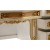 Μπαρόκ Τουαλέτα Κρεβατοκάμαρας φύλο χρυσού & λευκή λάκα πατίνα ΜΚ-7196-console ΜΚ-7196 