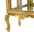 Βιτρίνα Λουί Κένζ με φύλλο χρυσού και πατίνα απο μασίφ ξύλο καρυδιάς ΜΚ-4143-SHOWCASE ΜΚ-4143 