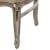 Καρέκλα Τραπεζαρίας Λουδοβίκου 14ου με φύλλο ασημιού και off white βελούδο ύφασμα-PPD-16 