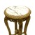 Ψηλό Στρογγυλό Τραπεζάκι Σαλονιού σε Στυλ Ναπολεών και Μπαρόκ με φύλλο χρυσού και λευκό μάρμαρο.-PPD-52 