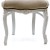 Καρέκλα Μπαρόκ Τραπεζαρίας με λάκα λευκή και μπέζ σκούρο βελούδο αλέκιαστο κ αδιάβροχο ύφασμα ΜΚ-5153-chair ΜΚ-5153 