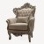 Πολυθρόνα Λουις Κένζ με φύλλο ασημιού και ύφασμα αδιάβροχο βελούδο υψηλής ποιότητας ΜΚ-6451-armchair ΜΚ-6451 