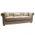 Καναπές Τριθέσιος Καπιτονέ offwhite με αλέκιαστο και αδιάβροχο ύφασμα καπαράδες και φύλλο χρυσού ΜΚ-8588-sofa ΜΚ-8588 