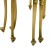 ΣΕΤ Τραπέζι Ζυγον Χρυσό με καθρέφτη στην επιφάνεια και σκαλίσματα ΜΚ-3524-TABLE ΜΚ-3524 