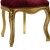 Καρέκλα Μπαρόκ με ψηλή πλάτυ, φύλλο χρυσού και κόκκινο σκούρο ύφασμα απο βελούδο ΜΚ-5159-chair ΜΚ-5159 