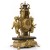 Επιτραπέζιο Μπαροκ μάυρο-χρυσό Ρολόι απο Μπρούτζο και μάρμαρο με χρυσά αγαλματίδια ΜΚ-13175-clock ΜΚ-13175 