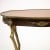Τραπέζι σαλονιού Λουί Κένζ Λούπο με μπρούτζινα πόδια και λεπτομέρειες απο μπρούτζο με το ξύλο να είναι μασίφ καρυδιά ΜΚ-3525-table ΜΚ-3525 