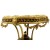 Χρυσό τραπέζι Συλλεκτικό μασίφ καρυδιά με μπρούτζο & πορσελάνη ΜΚ-3526-table ΜΚ-3526 