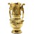 Αμφορέας χρυσός απο Μπρούτζο με ανάγλυφα σχέδια λουλουδιών ΜΚ-13258-amphora ΜΚ-13258 