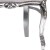 Πολυθρόνα Μπαρόκ με Λευκό Αδιάβροχο ύφασμα IRIS 5 με στράς και φύλλο ασημιού ΜΚ-6470-armchair ΜΚ-6470 