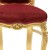 Καρέκλα Μπαρόκ Τραπεζαρίας με φύλλο χρυσού και κόκκινο σκούρο ύφασμα βελούδο ΜΚ-5163-chair ΜΚ-5163 