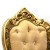 Πολυθρόνα Μπαρόκ με φύλλο Χρυσού και βελούδο αδιάβροχο μπέζ-χρυσό με χρυσούς καπαράδες MK-6489-armchair MK-6489 