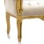 Σκαλιστό Μπαρόκ Ανάκλιντρο σε off white Χρώμα το ύφασμα με φύλλο χρυσού ΜΚ-8605-DAYBED ΜΚ-8605 