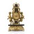 Σέτ Επιτραπέζιο Μπαροκ Ρολόι με κυροπήγια χρυσά απο Μπρούτζο και μαύρο μάρμαρο ΜΚ-13266-CLOCK & CANDLE HOLDER ΜΚ-13266 