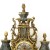 Επιτραπέζιο συλλεκτικό Μπαροκ Ρολόι απο χρυσό Μπρούτζο και σμαραγδί μάρμαρο ΜΚ-13262-clock ΜΚ-13262 