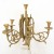 Σέτ Επιτραπέζιο Μπαροκ Ρολόι με δύο κυροπήγια απο χρυσό Μπρούτζο και λευκό μάρμαρο ΜΚ-13264-CLOCK & CANDLE HOLDER ΜΚ-13264 