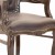 Πολυθρόνα Μπαρόκ με γνήσιο δέρμα γκριζοκαφέ και πατινέ καπαράδες ΜΚ-6493-ARMCHAIR ΜΚ-6493 