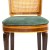 Καρέκλα επισκέπτη με πλάτη ψάθας, φυσικό καπλαμά και βελούδο ύφασμα με σμαραγδί χρώμα ΜΚ-5164-CHAIR ΜΚ-5164 
