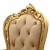 Πολυθρόνα Μπαρόκ απο μασίφ ξύλο καρυδιά χρυσό ασήμι και ύφασμα αδιάβροχο αλέκιαστο μπέζ σκούρο ΜΚ-6498-armchair ΜΚ-6498 