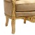 Μπερζέρα Μπαρόκ με Φύλλο Χρυσού και Ασήμι με ύφασμα αδιάβροχο αλέκιαστο σε χρώμα μπέζ σκούρο ΜΚ-6499-armchair ΜΚ-6499 