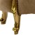Σκαμπό Μπαρόκ - υποπόδιο κλασικό με φύλλο χρυσού και μπέζ ύφασμα βελούδο-αλέκιαστο κ΄αδιάβροχο ΜΚ-8611-stool ΜΚ-8611 