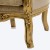Μπερζέρα Μπαρόκ με Φύλλο Χρυσού με πατίνα και ύφασμα αδιάβροχο-αλέκιαστο σε χρώμα μπέζ με νερά ΜΚ-6505-armchair ΜΚ-6505 