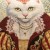 Μαξιλάρι διακοσμητικo Γάτας ντυμένη Δούκισσα, τετράγωνο απο στόφα Ισπανίας 45χ45 ΜΚ-005-pillow ΜΚ-005 