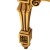 Κλασική σκαλιστική Πολυθρόνα Λουί Σέζ σκαλιστή με φύλλο χρυσού και μπέζ ανάγλυφο-σατέν ύφασμα ΜΚ-6508-armchair ΜΚ-6508 