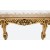 Καναπές σκαλιστός τριθέσιος Λουί Σέζ με φύλλο χρυσού και ανάγλυφο-σατέν ύφασμα μπέζ με σχέδια ΜΚ-8613-sofa ΜΚ-8613 