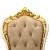 Καρέκλα Μπαρόκ Τραπεζαρίας με φύλλο χρυσού - λάκα και λευκή πατίνα, το ύφασμα είναι βελούδο αδιάβροχο υψηλής ποιότητας ΜΚ-5169-chair ΜΚ-5169 