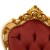 Πολυθρόνα Μπαρόκ απο μασίφ καρυδιά με λάκα-πατίνα μπέζ και φύλλο χρυσού, το ύφασμα σε μπορντό χρώμα είναι βελούδο αδιάβροχο υψηλής ποιότητας ΜΚ-6521-armchair ΜΚ-6521 