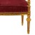 Θρόνος-πολυθρόνα Λουί Σέζ με φύλλο χρυσού και κόκκινο βελούδο αδιάβροχο ύφασμα ΜΚ-6523-ΤΗΡΟΝΕ ΜΚ-6523 