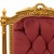 Θρόνος-πολυθρόνα Λουί Σέζ με φύλλο χρυσού και κόκκινο βελούδο αδιάβροχο ύφασμα ΜΚ-6523-ΤΗΡΟΝΕ ΜΚ-6523 