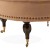 Βασιλικό Σκαμπό Λουδοβίκου 14ο με ροδάκια και ρόζ καπιτονέ βελούδο αδιάβροχο με καπαράδες ΜΚ-8616-stool ΜΚ-8616 