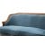 Καναπές τριθέσιος Κλασικός Λουί Κενζ από Μασίφ Καρυδιά Χειροποίητος με λούστρο, και ύφασμα βελούδο αδιάβροχο σε πετρόλ ΜΚ-8620-sofa ΜΚ-8620 