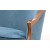 Καναπές τριθέσιος Κλασικός Λουί Κενζ από Μασίφ Καρυδιά Χειροποίητος με λούστρο, και ύφασμα βελούδο αδιάβροχο σε πετρόλ ΜΚ-8620-sofa ΜΚ-8620 