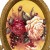 Ροκοκό επιτραπέζιο κάδρο από μπρούτζο και πορσελάνη με ζωγραφιά ΜΚ-13273-plate ΜΚ-13273 