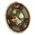 French Style Μπρούτζινο καλεμιστό κάδρο με πορσελάνη και ζωγραφική ΜΚ-13282-plate ΜΚ-13282 
