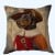 Μαξιλάρι διακοσμητικό Σκύλου ντυμένος Σωματοφύλακας του Βασιλιά Λουδοβίκου ΙΓ΄, τετράγωνο απο στόφα Ισπανίας 45χ45 ΜΚ-010-Pillow ΜΚ-010 