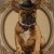 Μαξιλάρι διακοσμητικό Σκύλου με παπιγιόν καί ψηλό καπέλο σε στύλ Τσάρλι Τσάπλιν, τετράγωνο απο στόφα Ισπανίας 45χ45 ΜΚ-016-pillow MK-016 