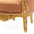 Μπερζέρα Μπαρόκ από Μασίφ Καρυδιά Χειροποίητη με Φύλλο Χρυσού & Σκούρο Σομόν Βελούδο ΜΚ-6258-armchair ΜΚ-6258 