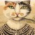 Μαξιλάρι διακοσμητικό Γάτας ντυμένη με αριστοκρατική ενδυμασία εποχής , τετράγωνο απο στόφα Ισπανίας 45χ45 ΜΚ-021-pillow ΜΚ-021 